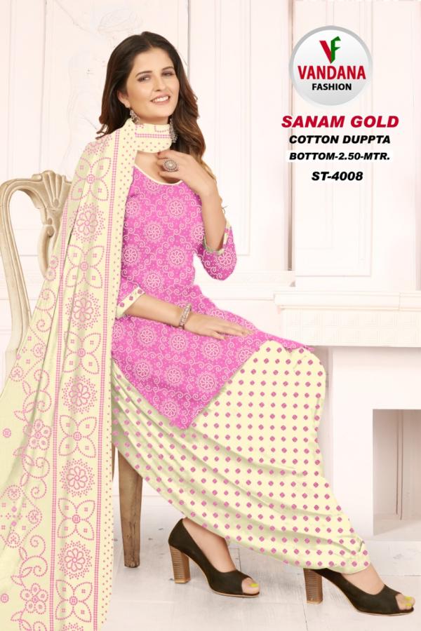 Vandana Sanam Gold Vol-4 Cotton Designer Exclusive Dress Material